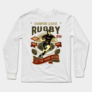 Vintage Rugby League Long Sleeve T-Shirt